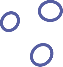Icône cercles violet